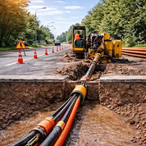 Прокладка кабеля методом ГНБ