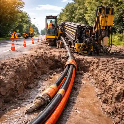 Горизонтальное бурение для кабеля