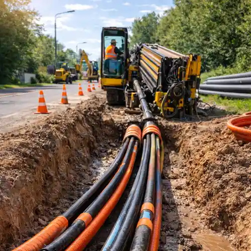 Бестраншейная прокладка кабеля