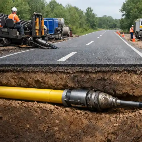 Прокладка газопровода методом ГНБ
