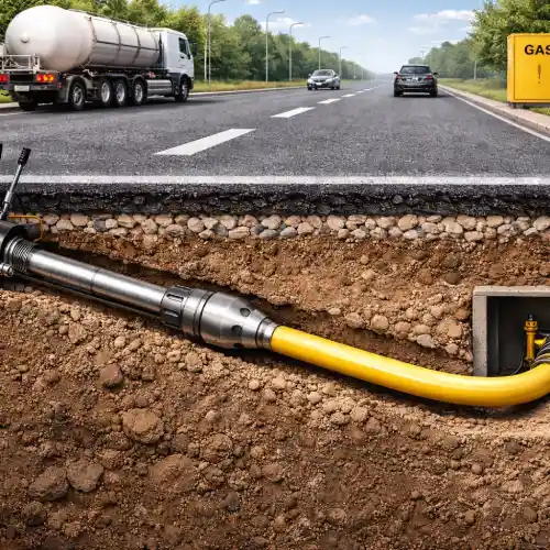 Бестраншейная прокладка газопровода