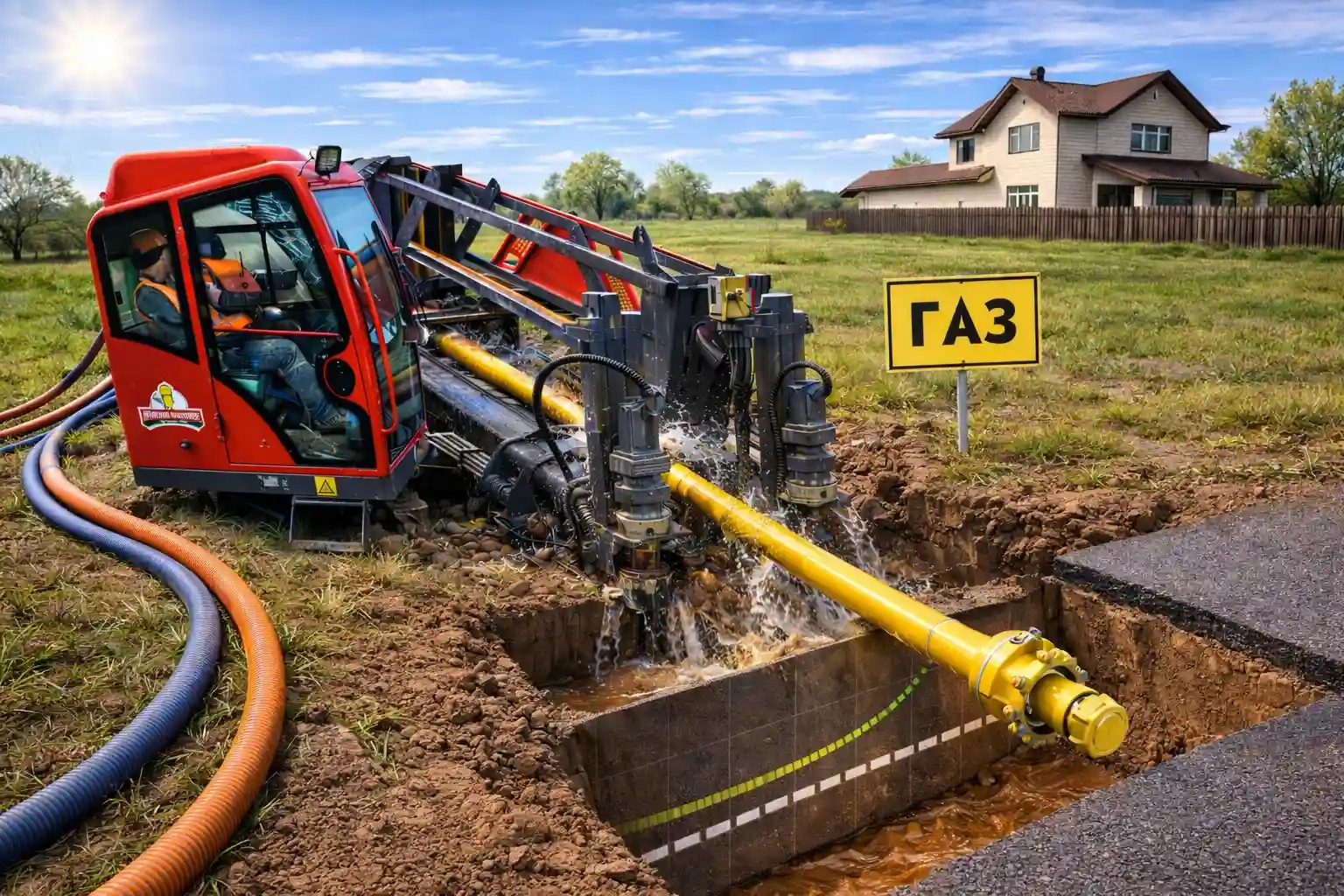 Бестраншейная прокладка коммуникаций по Гродненской области — фото