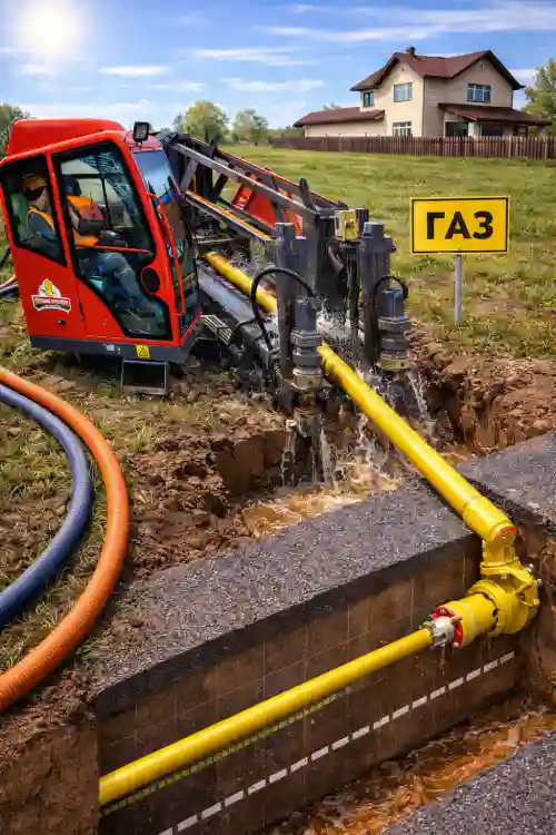 Бестраншейная прокладка коммуникаций по Гродненской области — фото (моб.)