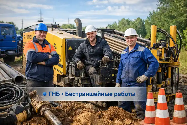 ГНБ бригада и установка на объекте