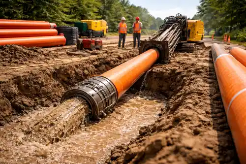 Бестраншейная прокладка и замена канализации